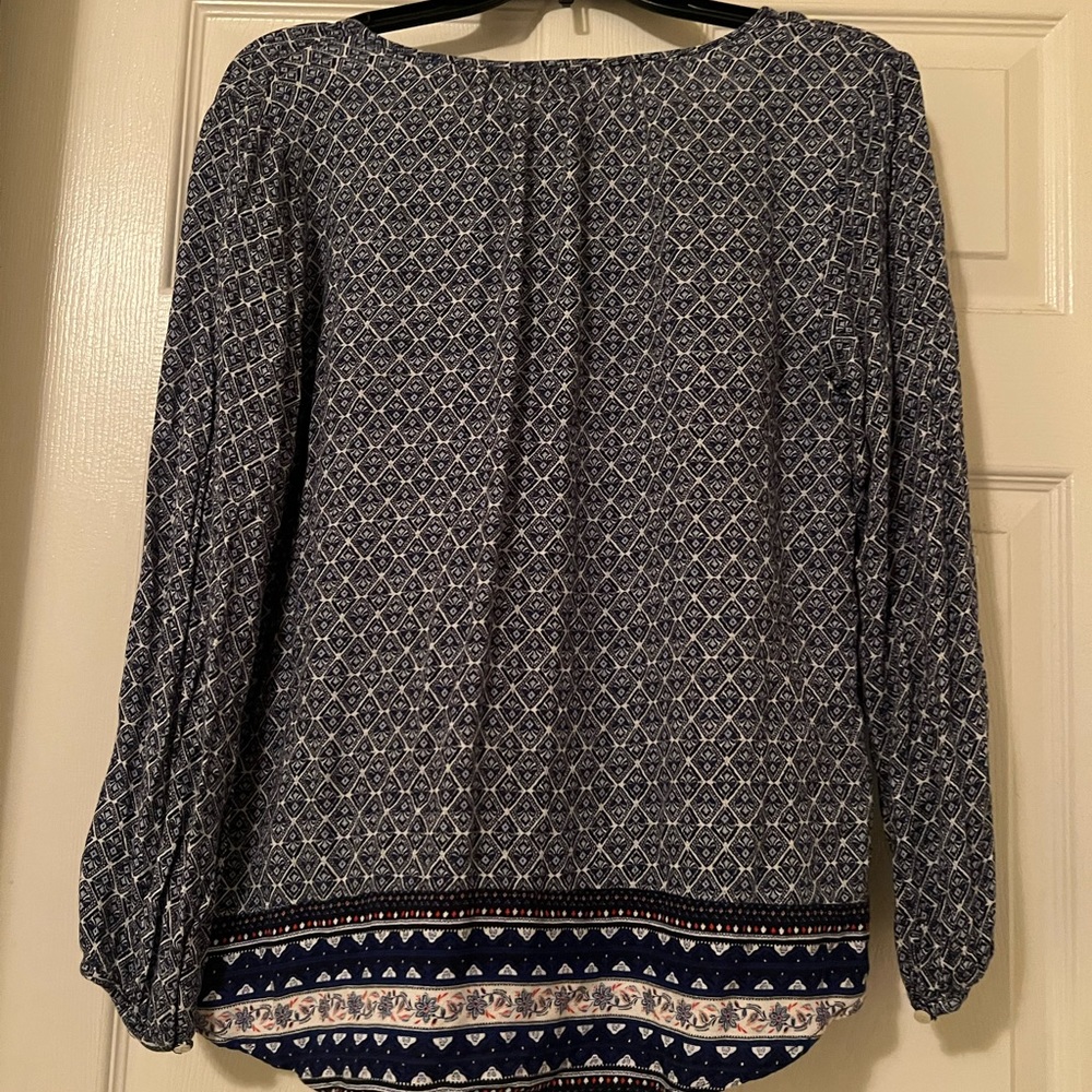 Blue Patterned Top - Picture 2 of 4